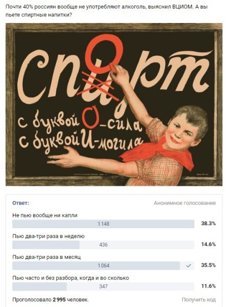 Советский плакат спорт спирт