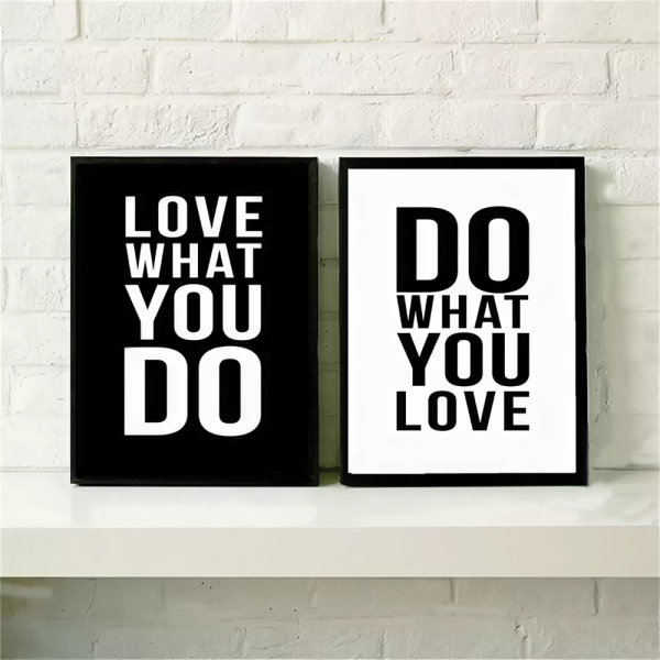 Постеры с надписями для интерьера