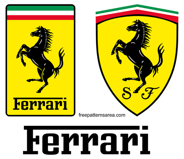 Ferrari логотип вектор
