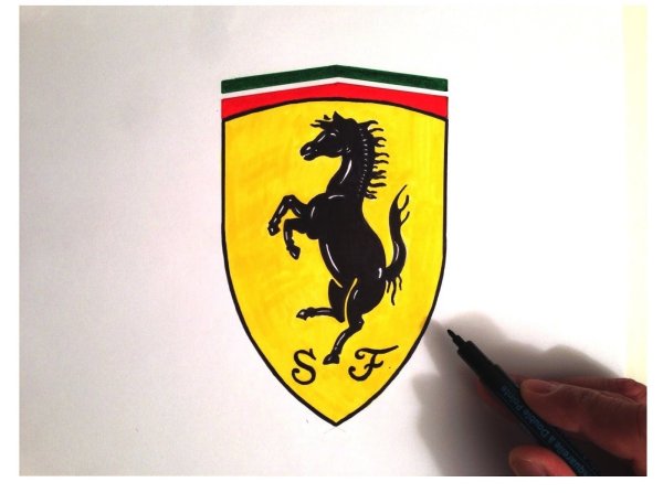 Надпись Феррари