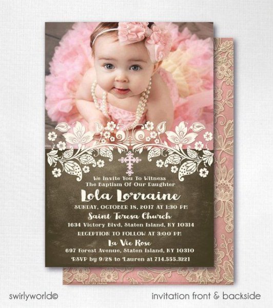 Постер на крещение