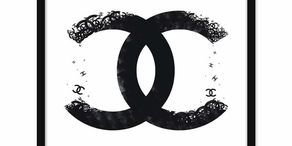Шанель логотип потеки
