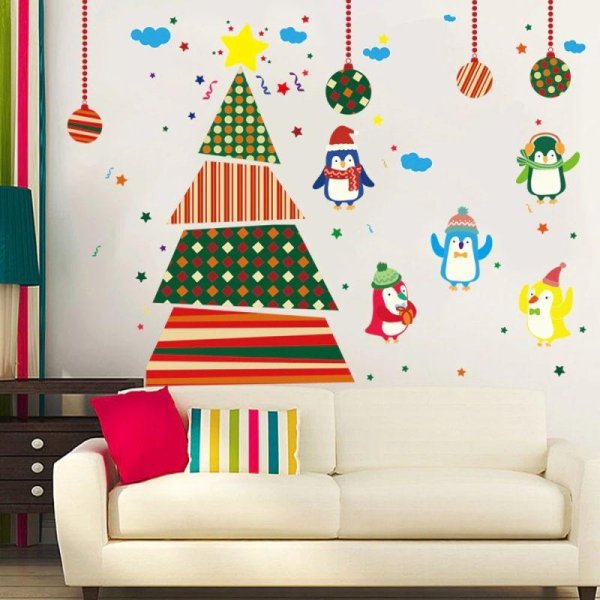 Бумажная елочка на стену