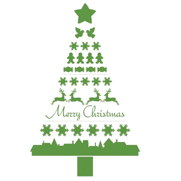 Украшение елка на стену