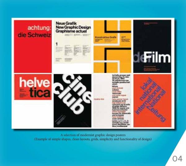 Постеры в швейцарском стиле