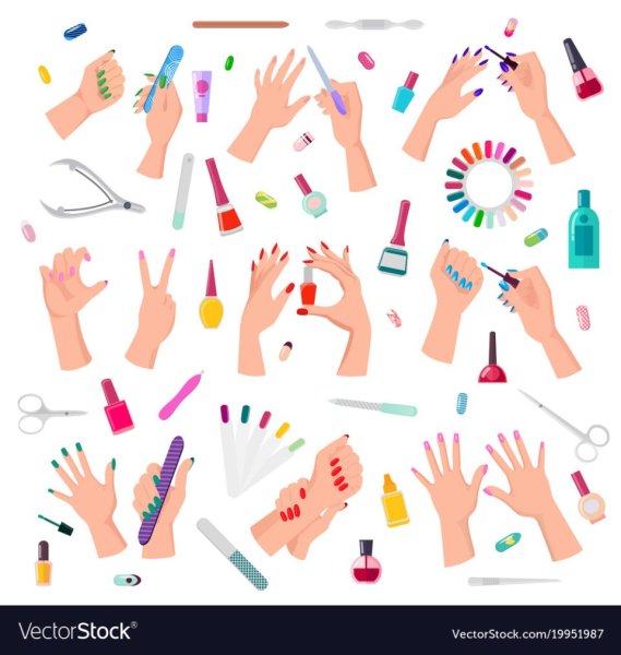 Маникюр плакат на прозрачном фоне