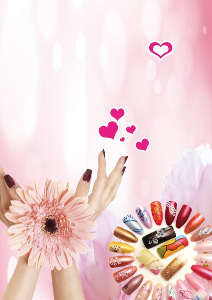 Рекламный плакат маникюр