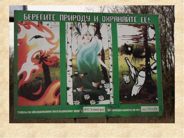 Береги природу мать Вашу плакат