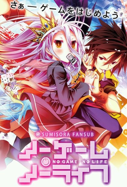 Нет игры нет жизни аниме Постер