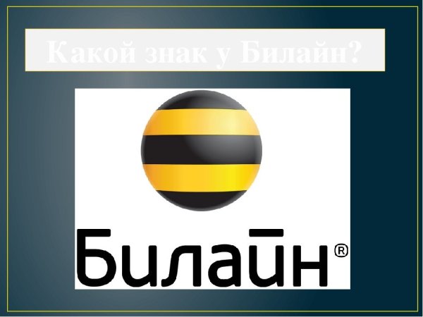 Сотовый оператор Билайн