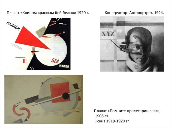 Эль Лисицкий клином красным Бей белых картина