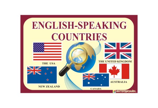 Стенд в кабинете английского языка English speaking Countries
