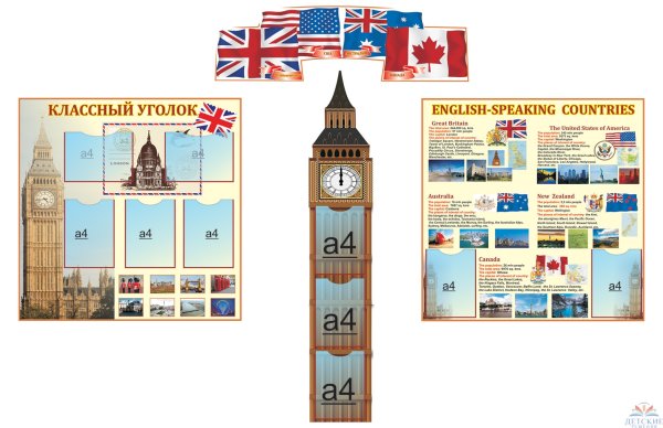 Стенд в кабинет английского языка Биг Бен