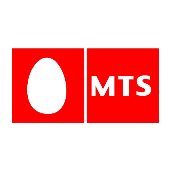 МТС логотип белый
