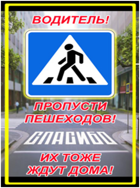 Водитель пропусти пешехода