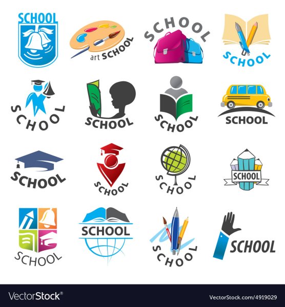 Векторный логотип школы