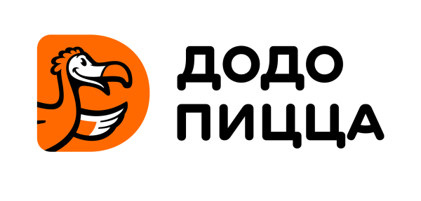 Логотип Додо черно-белая