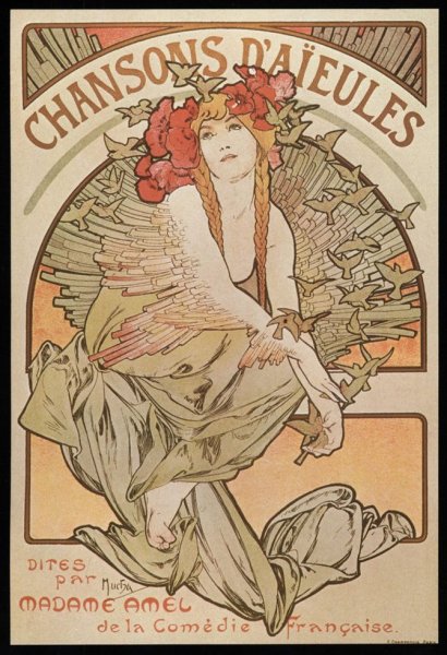 Модерн плакаты Альфонс Муха