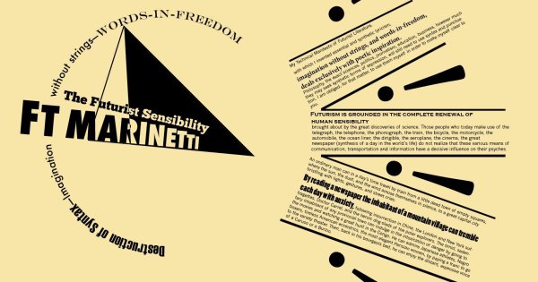 Футуризм типографика