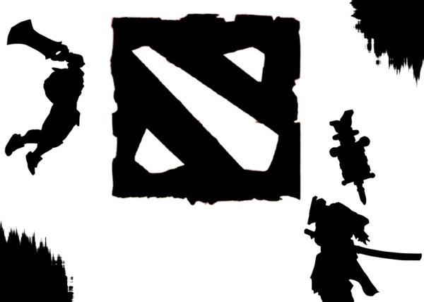 Силуэты героев доты