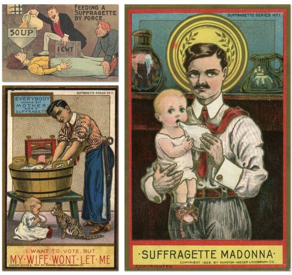 Карикатура на женщин суфражисток