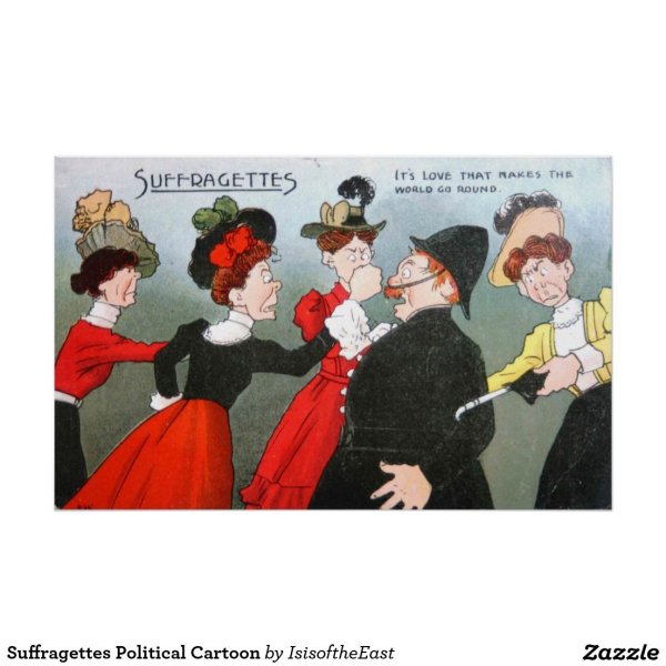 Суфражистки карикатуры