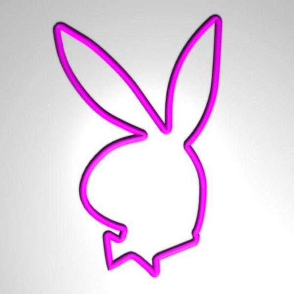 Заяц плейбой трафарет