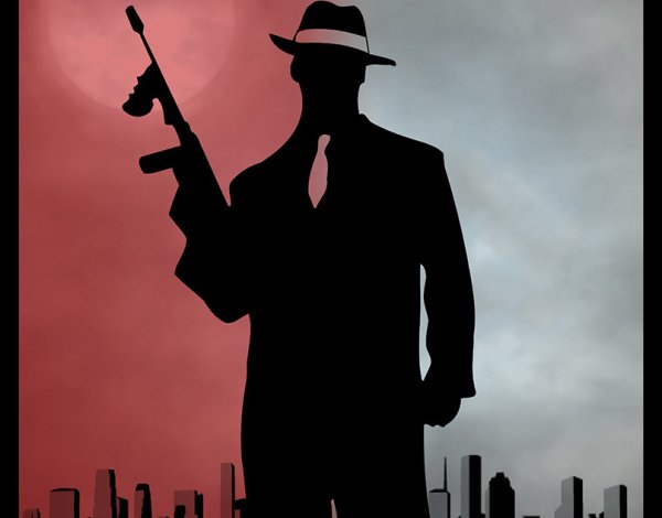 Картина в стиле гангстеров