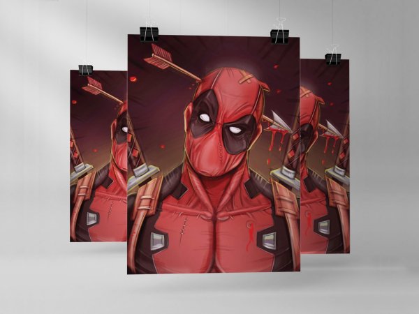 Плакаты на стену Марвел Дэдпул
