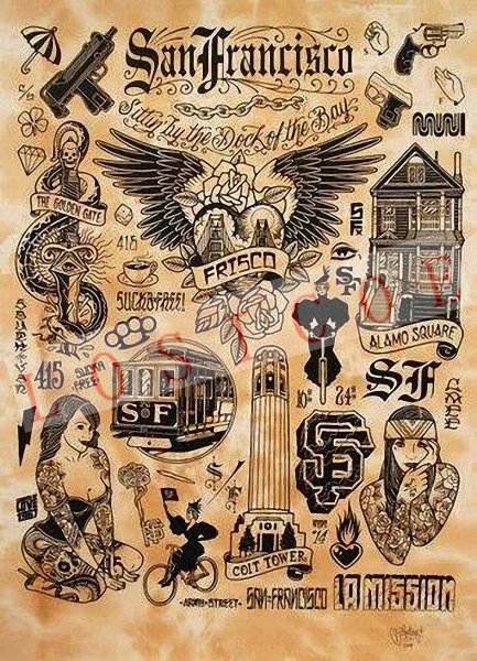 Постеры для тату студии