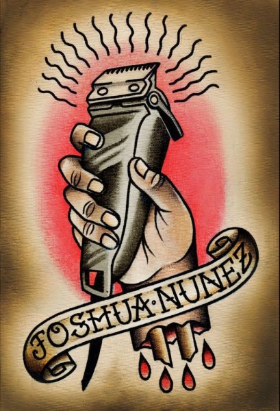 Тату Олд скул боец