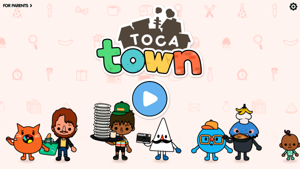 Тока бока персонажи на белом фоне