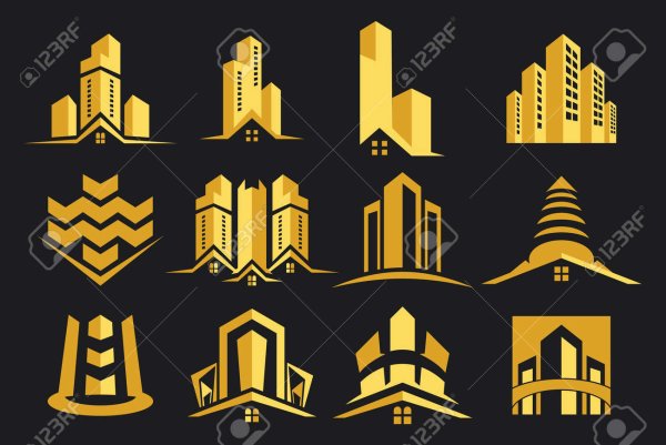 Логотип золотой для строительной компании