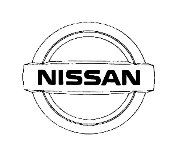 Ниссан логотип черно белый