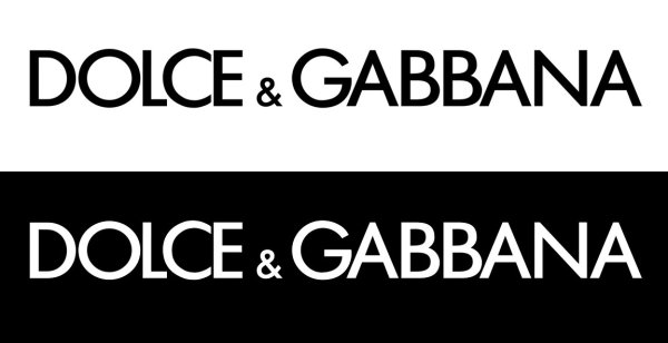 Дольче Габбана надпись