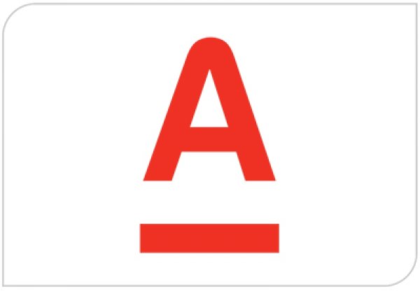 Альфа банк логотип без фона