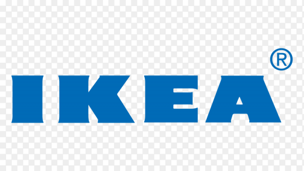 Икеа логотип на белом фоне