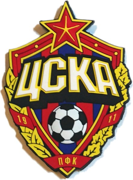 Эмблема ЦСКА черно белая