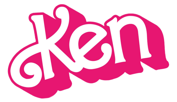 Наклейка надпись Барби