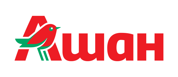 Ашан логотип на прозрачном фоне