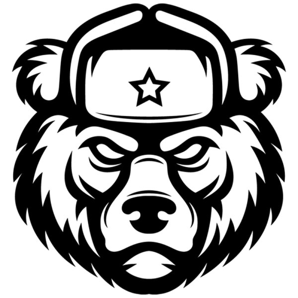 Медведь в шапке ушанке