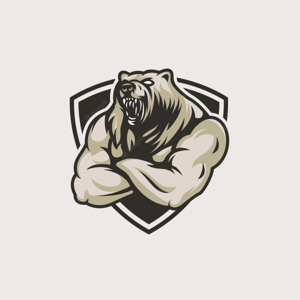 Крутые логотипы с медведем