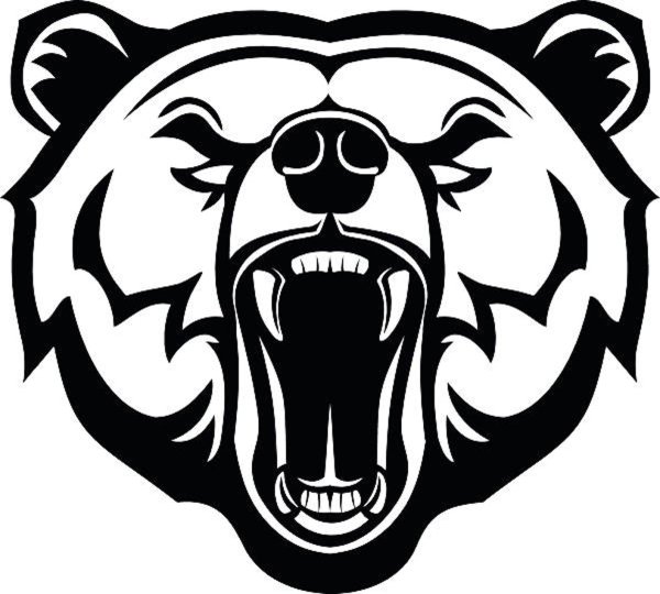 Стилизованная морда медведя