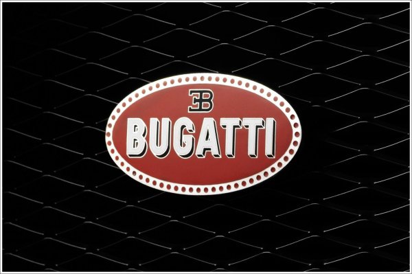 Обои логотип Bugatti