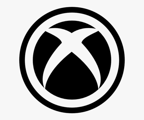 Логотип Xbox черно белый