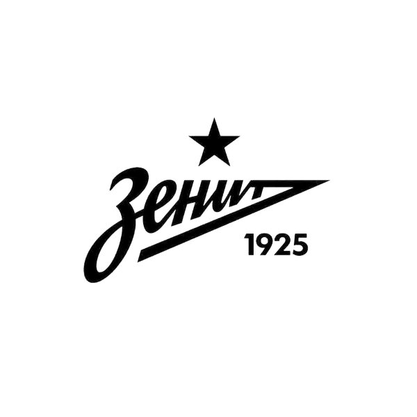 ФК Зенит логотип со звездой вектор