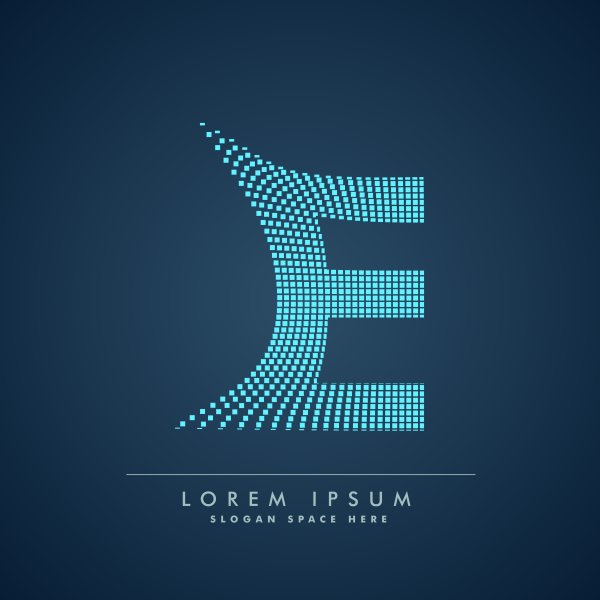 Буква е логотип