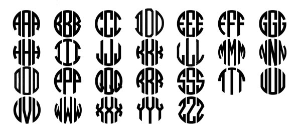 Шрифт в композиции круг