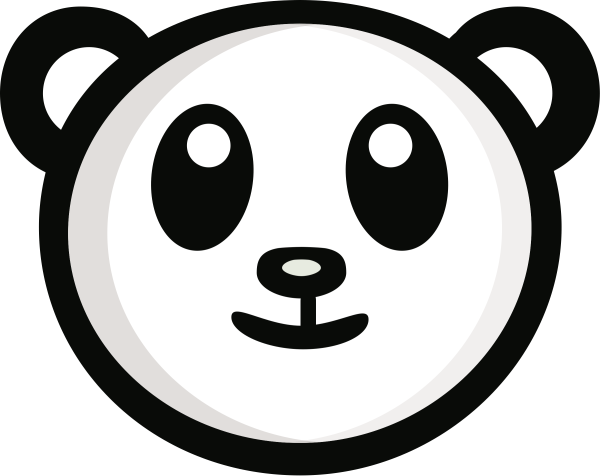 Panda logo vector