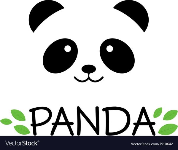 Надпись Панда